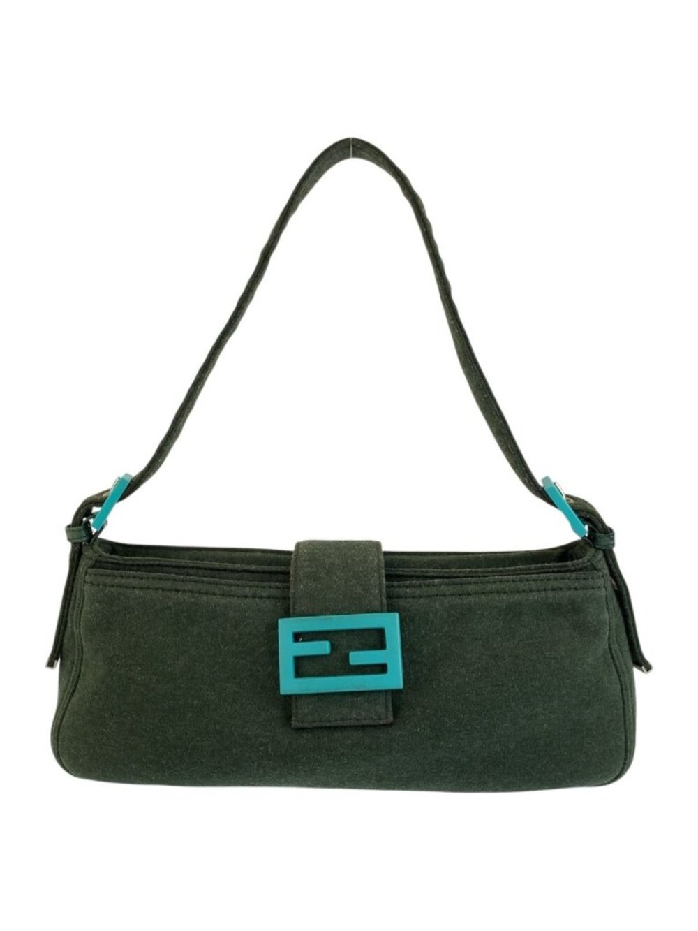Fendi Mamma Bucket Green Canvas 09 Shoulder Bag